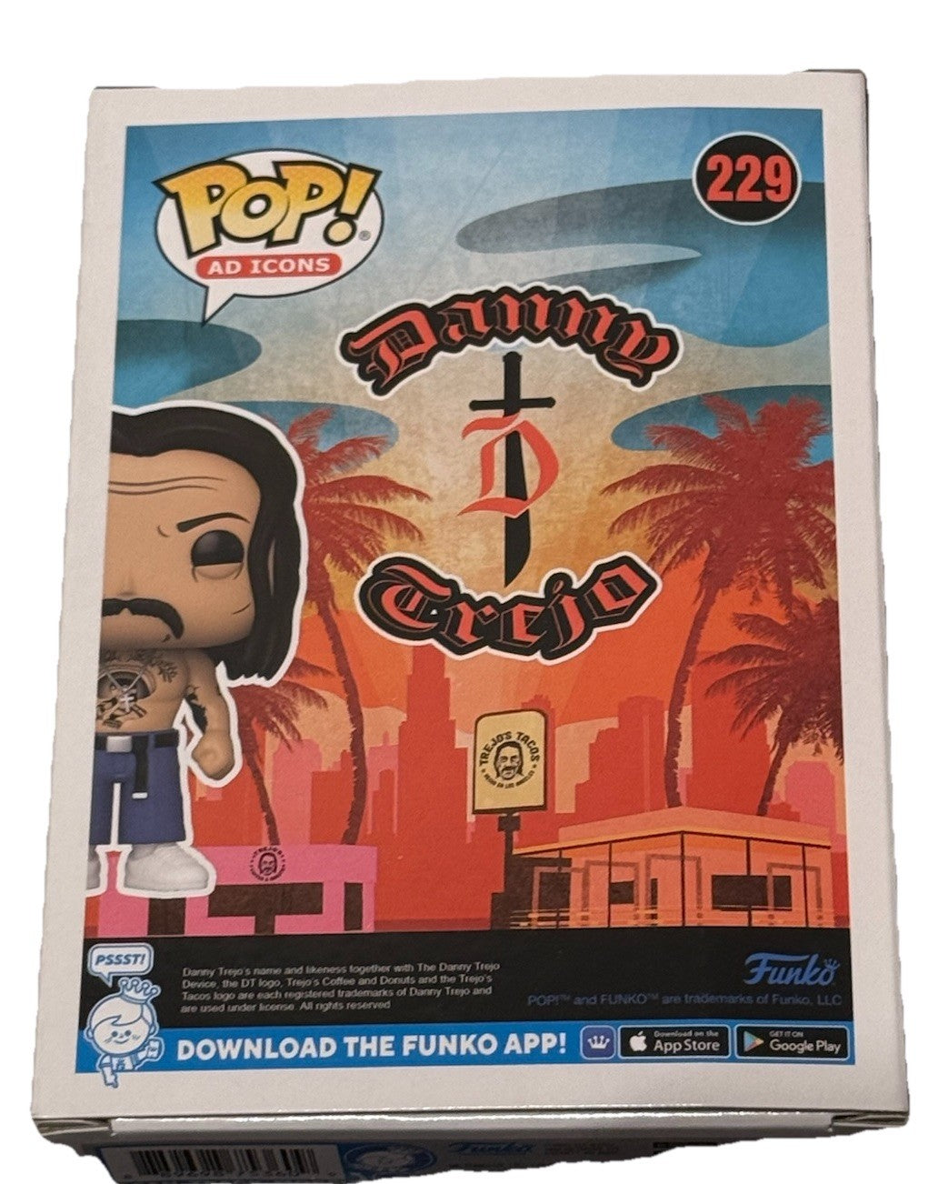 DANNY TREJO signed (POP AD ICONS) autographed #229 Funko Pop BECKETT BAS BU41114