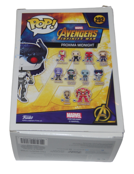 CARRIE COON signed (AVENGERS) PROXIMA MIDNIGHT Funko Pop 290 BECKETT BAS BC89021