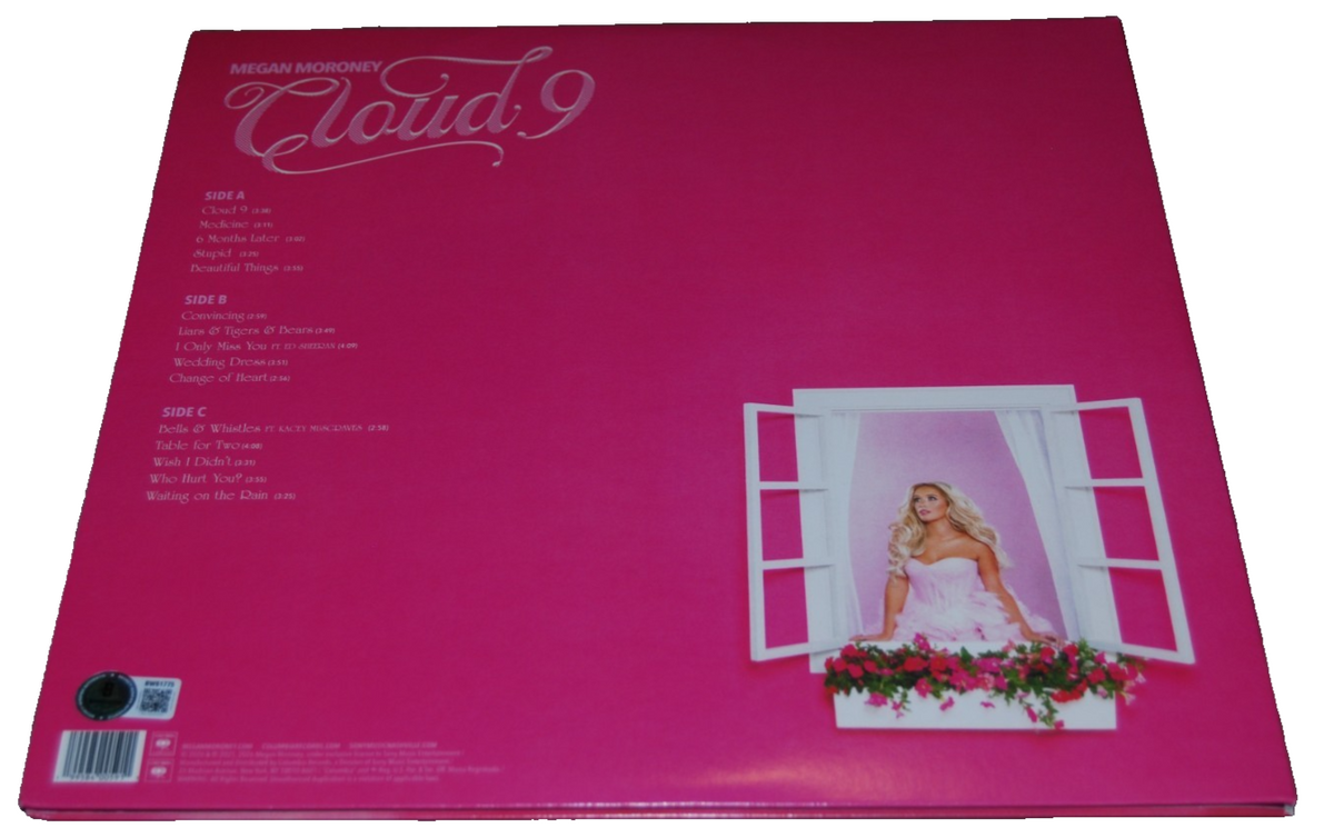 MEGAN MORONEY signed (CLOUD 9) autograph Vinyl record Album BECKETT BAS BW61775