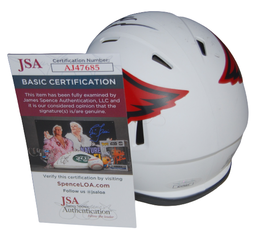 JONATHAN GANNON signed (ARIZONA CARDINALS) LUNAR mini helmet JSA COA AJ47685