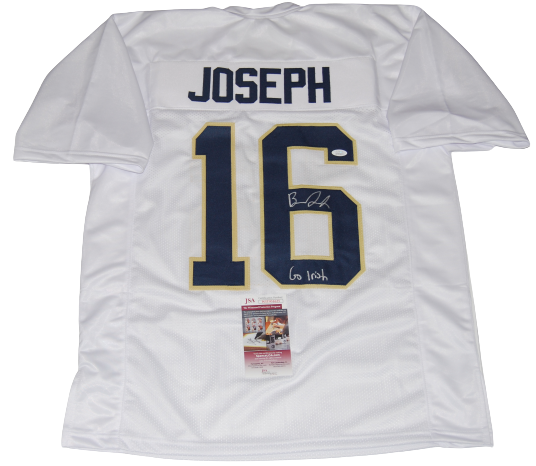BRANDON JOSEPH signed (NOTRE DAME FIGHTING IRISH) Go Irish ! custom jersey JSA