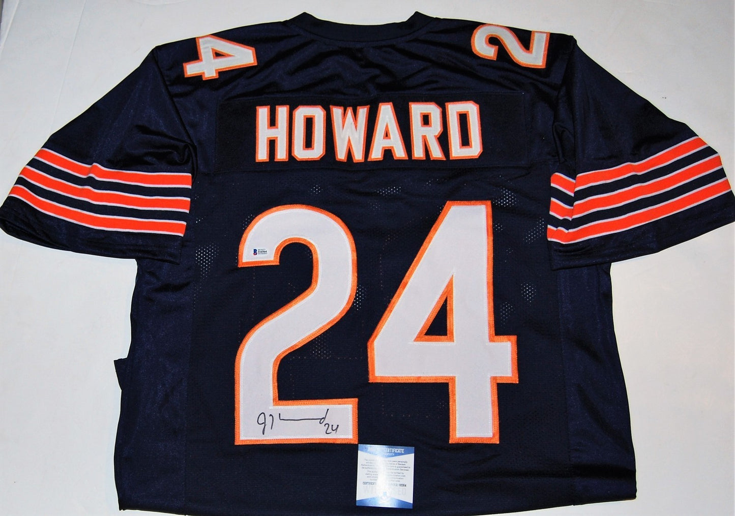 JORDAN HOWARD signed (CHICAGO BEARS) Navy #24 football jersey Beckett COA