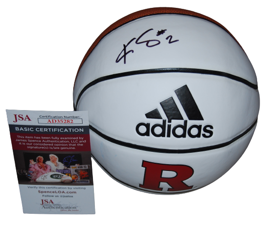 KAYLEAH COPPER signed (RUTGERS) WNBA Chicago Sky Mini 7" basketball JSA AD35282