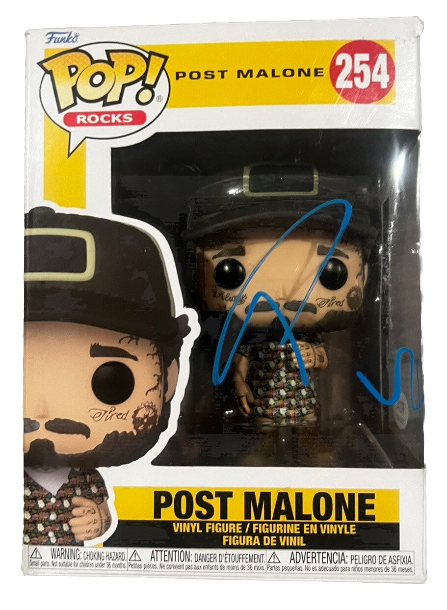 Post Malone signed (Pop Rocks) #254 Funko Pop PSA/DNA AN61456