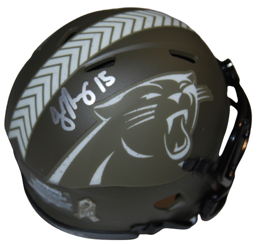 JONATHAN MINGO signed (CAROLINA PANTHERS) Salute mini helmet PSA/DNA AN61440