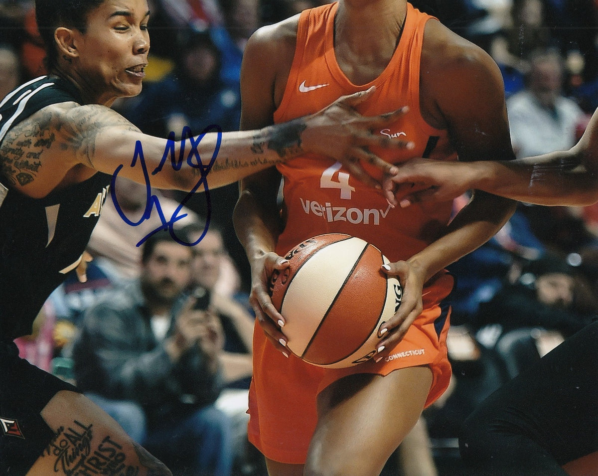 TAMERA YOUNG signed (LAS VEGAS ACES) WNBA *SAN ANTONIO STARS*  8X10 W/COA #1