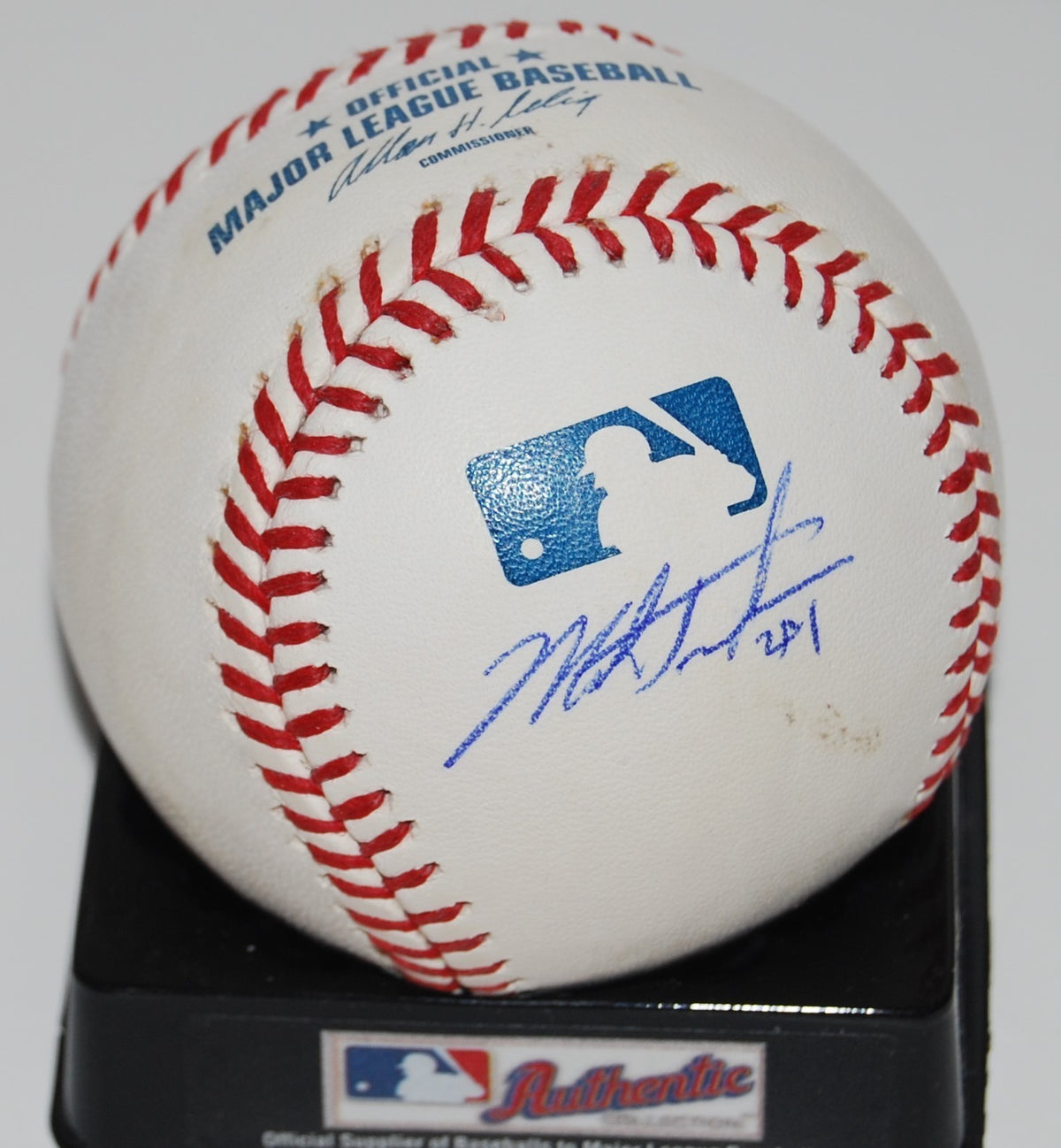 MARK TRUMBO signed OML baseball *BALTIMORE ORIOLES* autographed W/COA #3