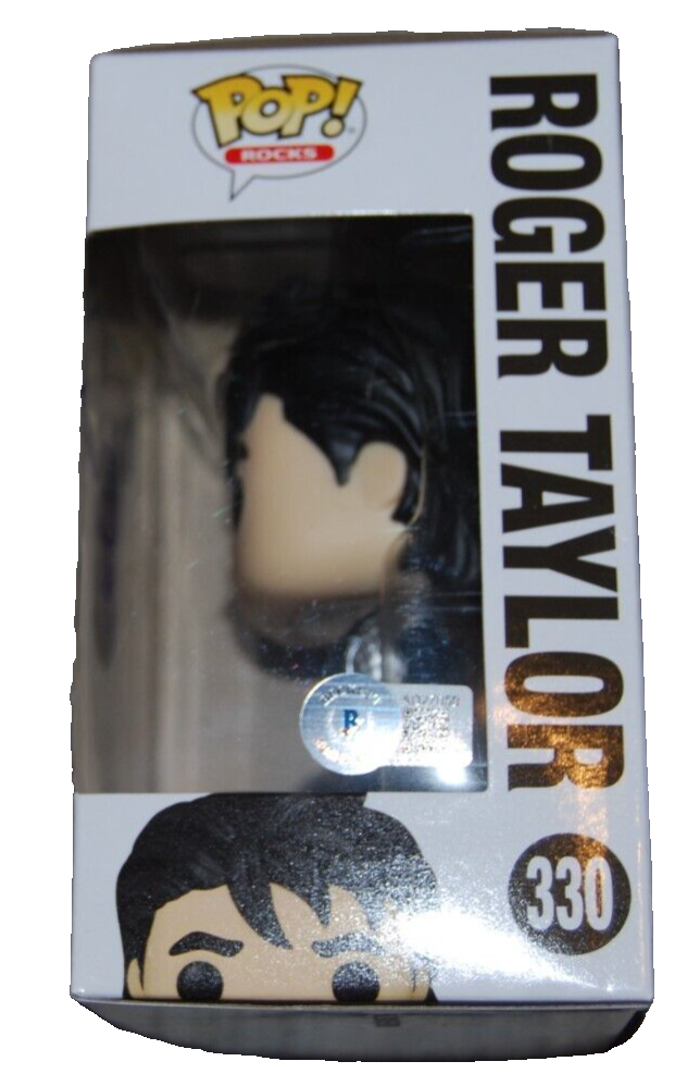 ROGER TAYLOR signed (DURAN DURAN) #330 Pop Rocks! Funko Pop BECKETT AD27050