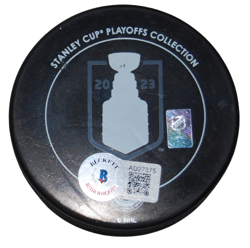 BRUCE CASSIDY signed (LAS VEGAS GOLDEN KNIGHTS) hockey puck BECKETT BAS AD27375