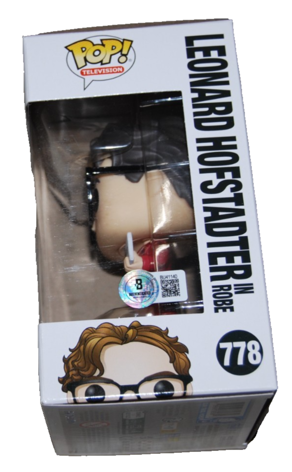 JOHNNY GALECKI signed (BIG BANG THEORY) Leonard #778 Funko Pop #BECKETT BU41140