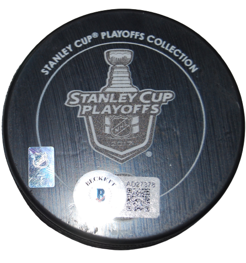 MIKE SULLIVAN signed (PITTSBURGH PENGUINS) 2017 Stanley Cup puck BECKETT AD27378