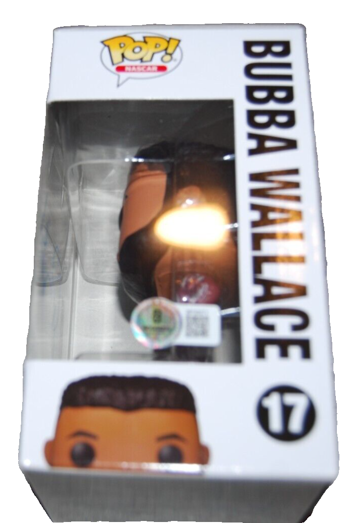 BUBBA WALLACE signed (NASCAR) autograph Racing FUNKO POP #17 BECKETT BAS BP30271