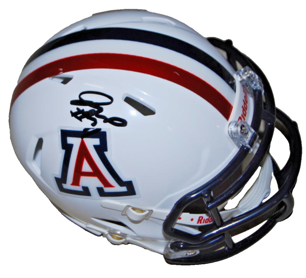 JONAH SAVAIINAEA signed (ARIZONA WILDCATS) mini football helmet BECKETT BS38371