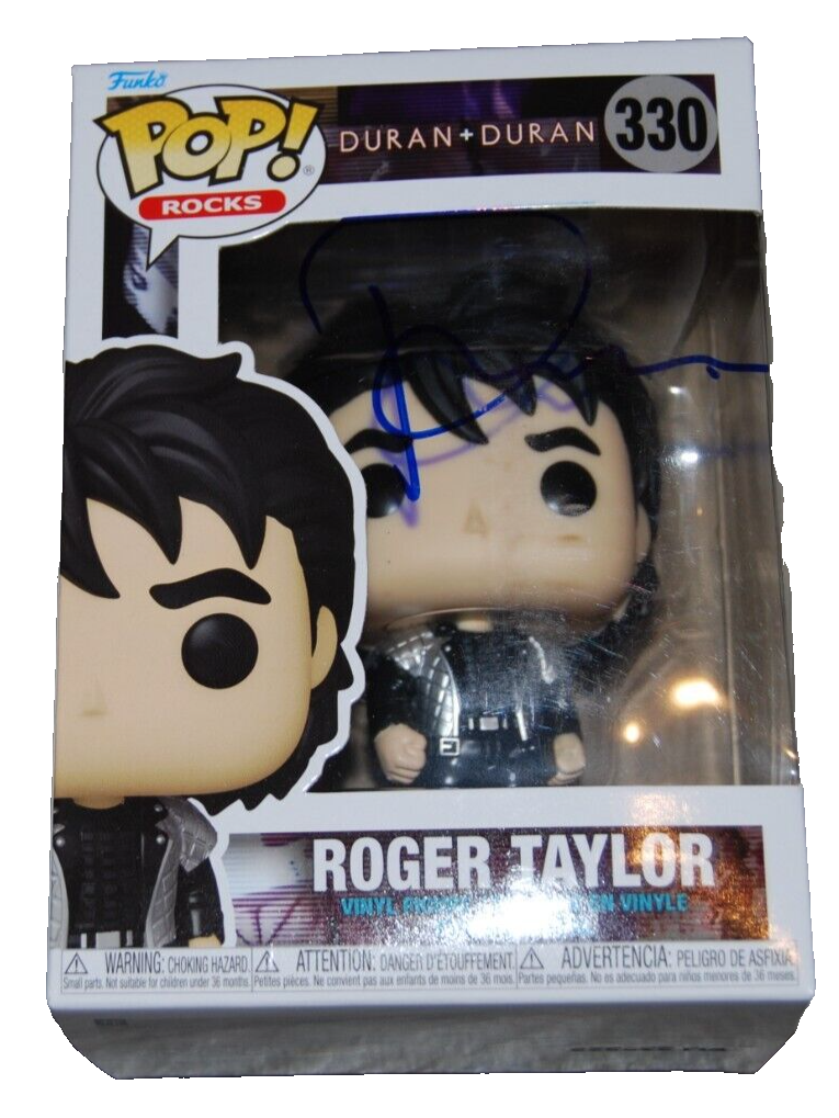 ROGER TAYLOR signed (DURAN DURAN) #330 Pop Rocks! Funko Pop BECKETT AD27050