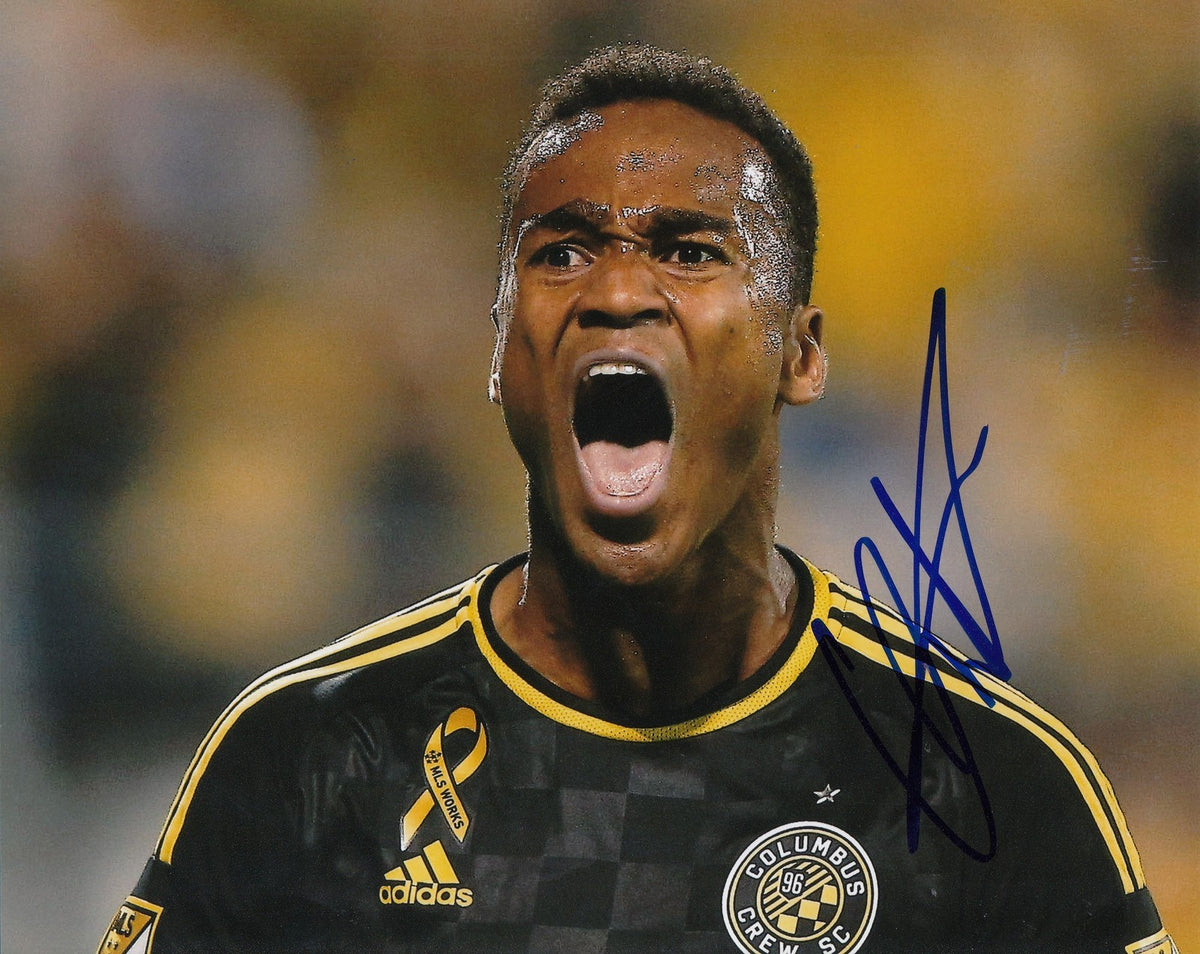 OLA KAMARA signed (COLUMBUS CREW) *LA GALAXY* SOCCER MLS 8X10 photo W/COA #5