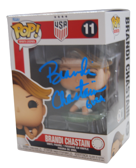 BRANDI CHASTAIN signed (TEAM USA) WOMENS SOCCER #11 Funko Pop BECKETT AD27063