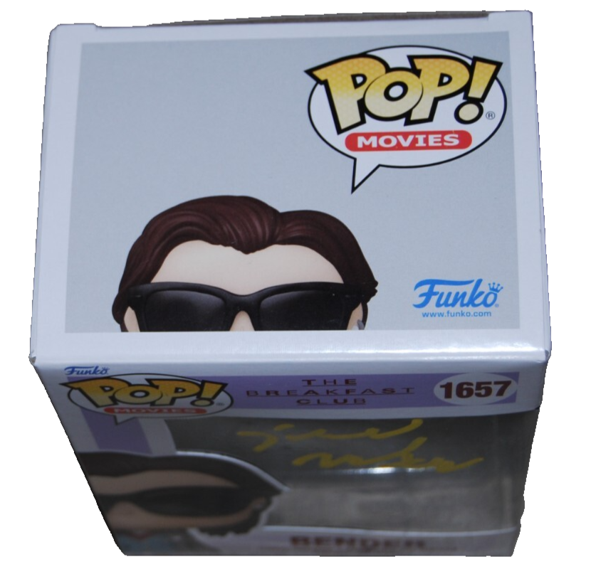 JUDD NELSON signed (THE BREAKFAST CLUB) Bender Funko pop #1657 BECKETT BS38073