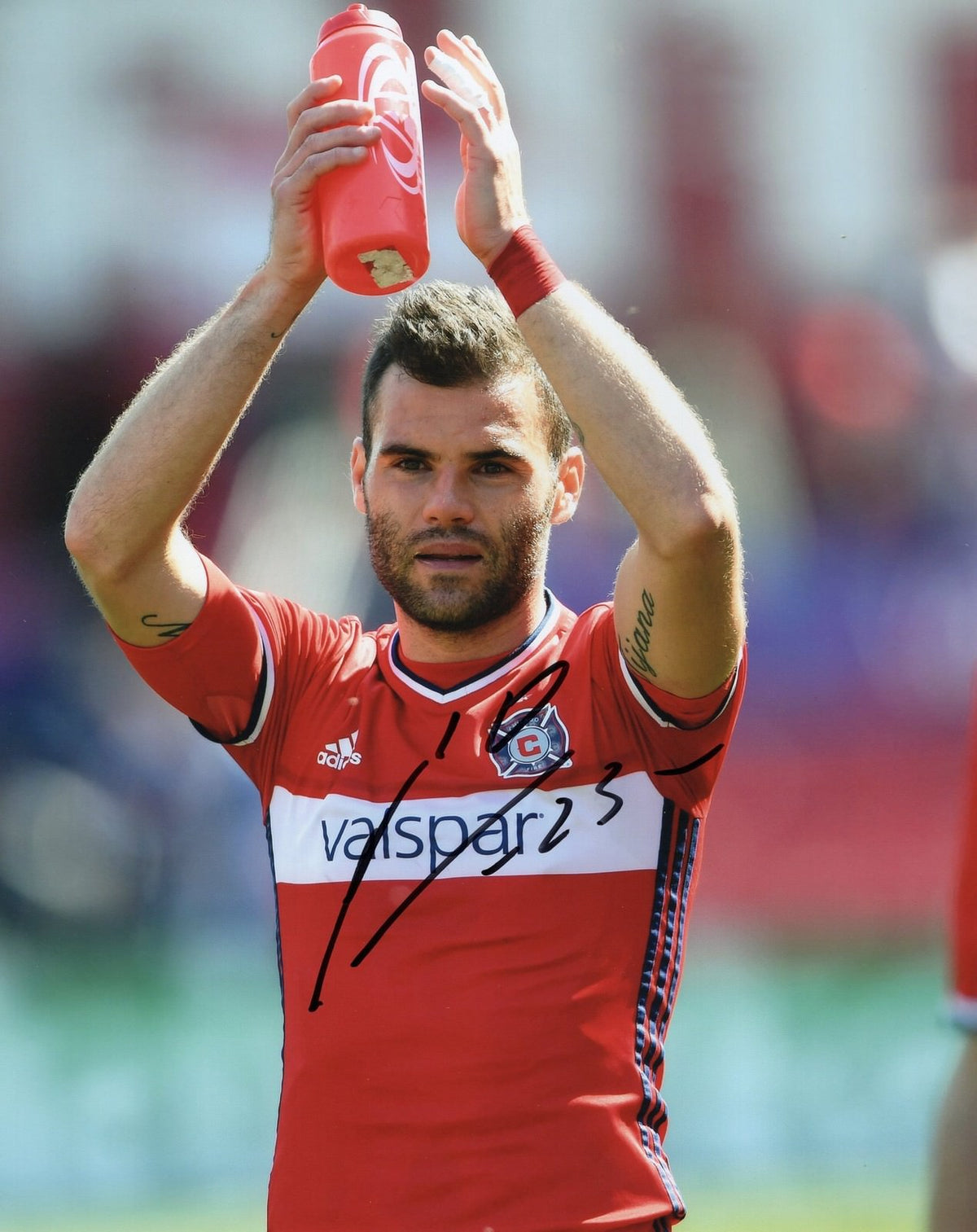 Nemanja Nikolic signed 8x10 Photo w/COA Chicago Fire MLS Soccer #1