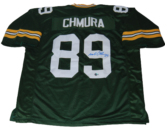 MARK CHMURA signed (GREEN BAY PACKERS) XL custom jersey BECKETT BAS BG93603