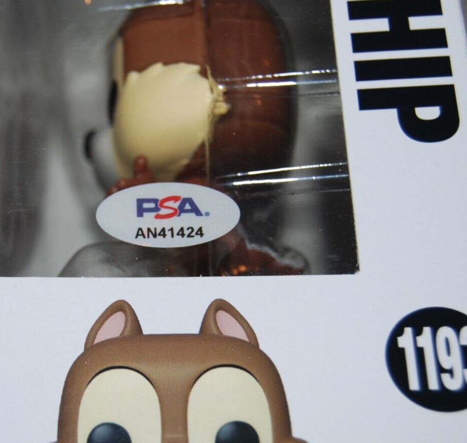 JOHN MULANEY signed (CHIP & DALE) Mickey #1193 Disney Funko Pop PSA/DNA AN41424