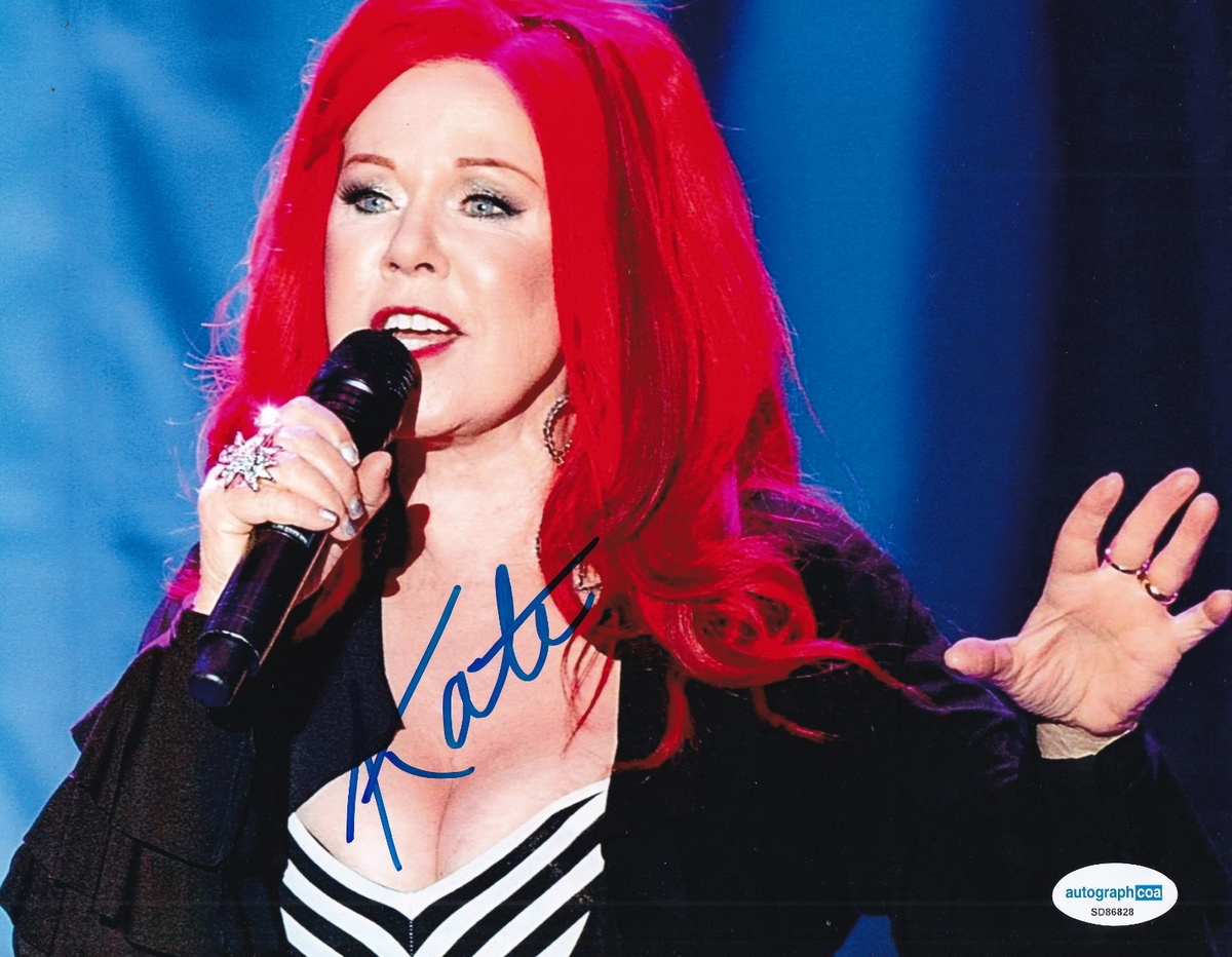KATE PIERSON signed (THE B-52s) The Flinstones Music 8X10 photo ACOA SD86828