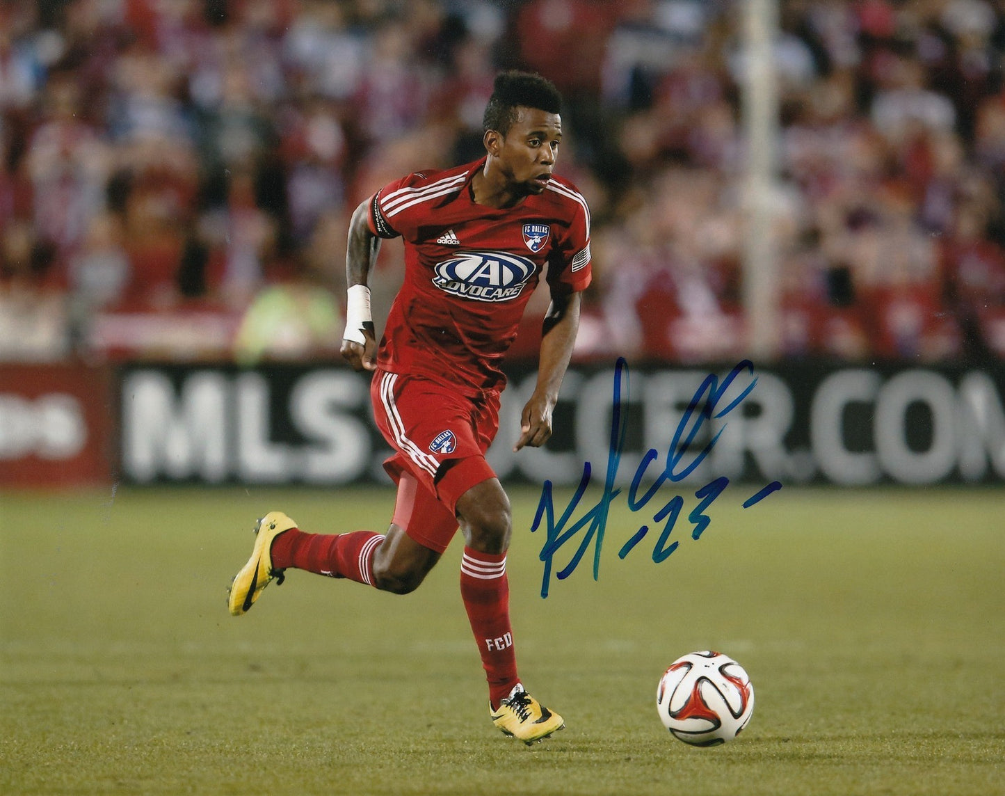 KELLYN ACOSTA signed *FC DALLAS* MLS SOCCER 8X10 photo W/COA (TEAM USA) PROOF #2