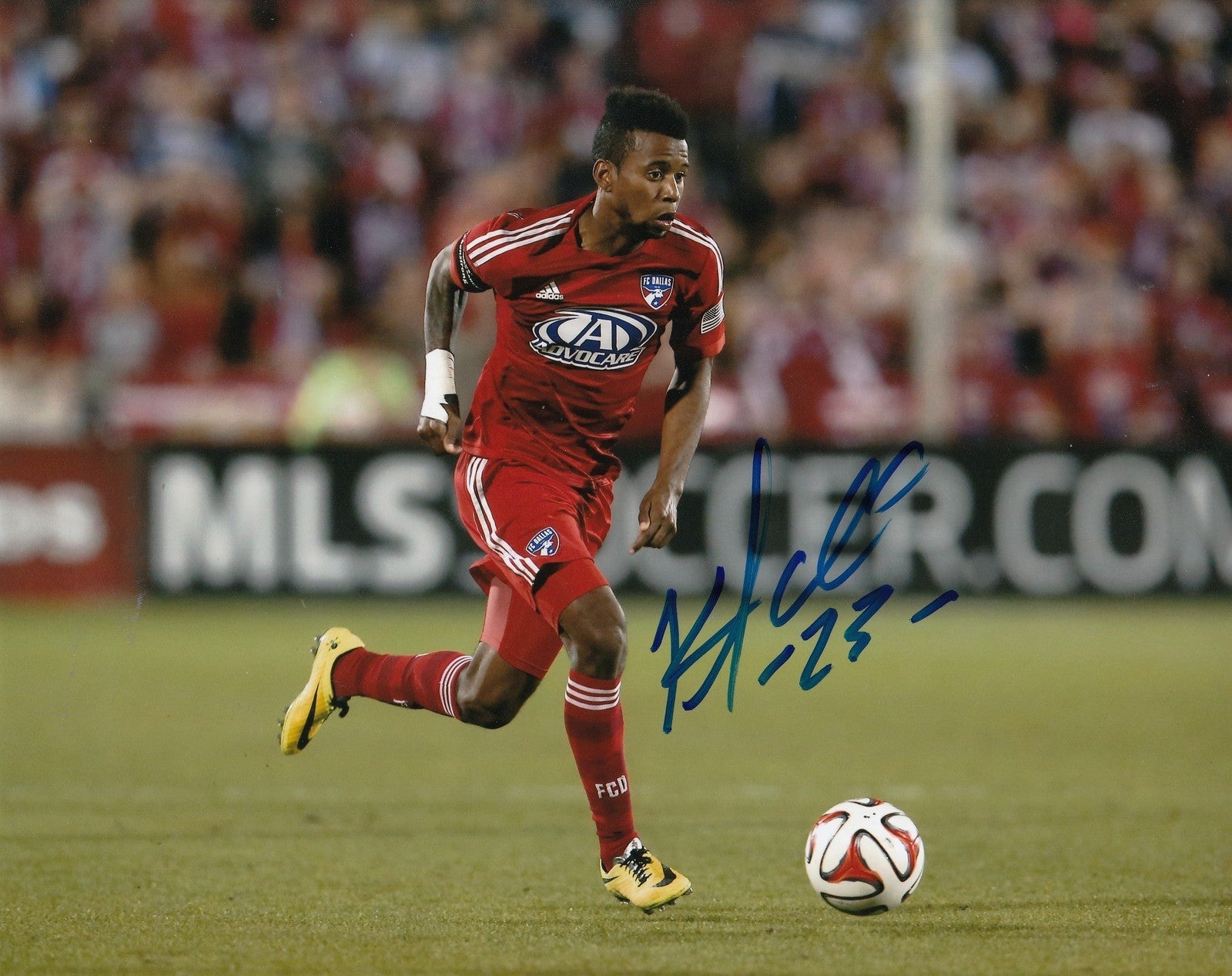 KELLYN ACOSTA signed *FC DALLAS* MLS SOCCER 8X10 photo W/COA (TEAM USA) PROOF #2
