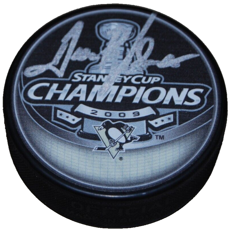 DAN BYLSMA signed (PITTSBURGH PENGUINS) Stanley Cup hockey puck BECKETT BR67644