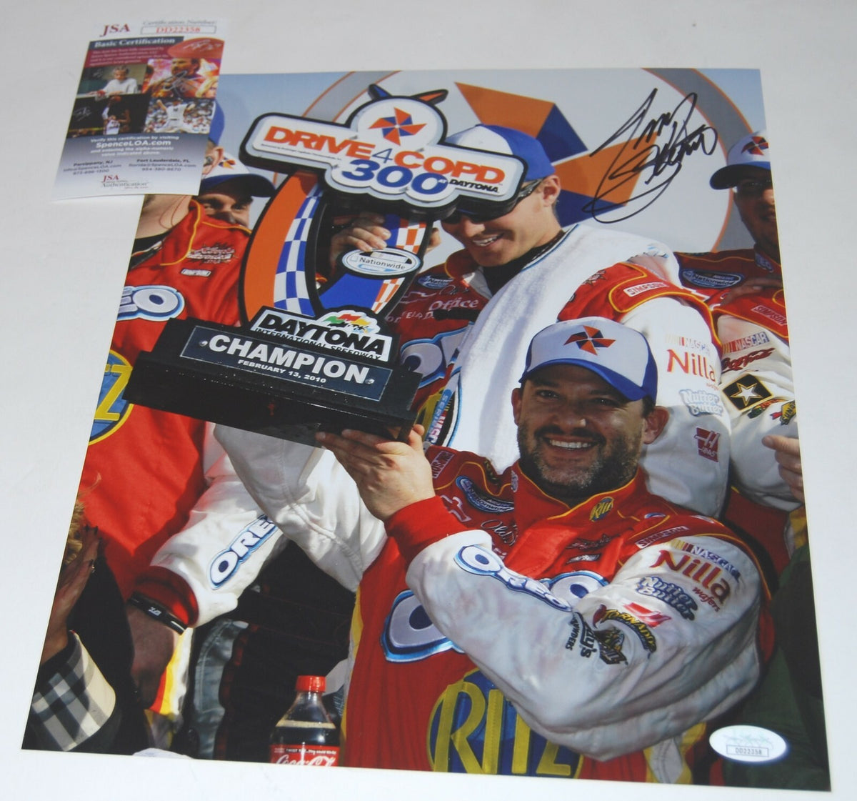 TONY STEWART signed (NASCAR LEGEND) 2019 HOF Racing 11X14 photo JSA Authentic #1