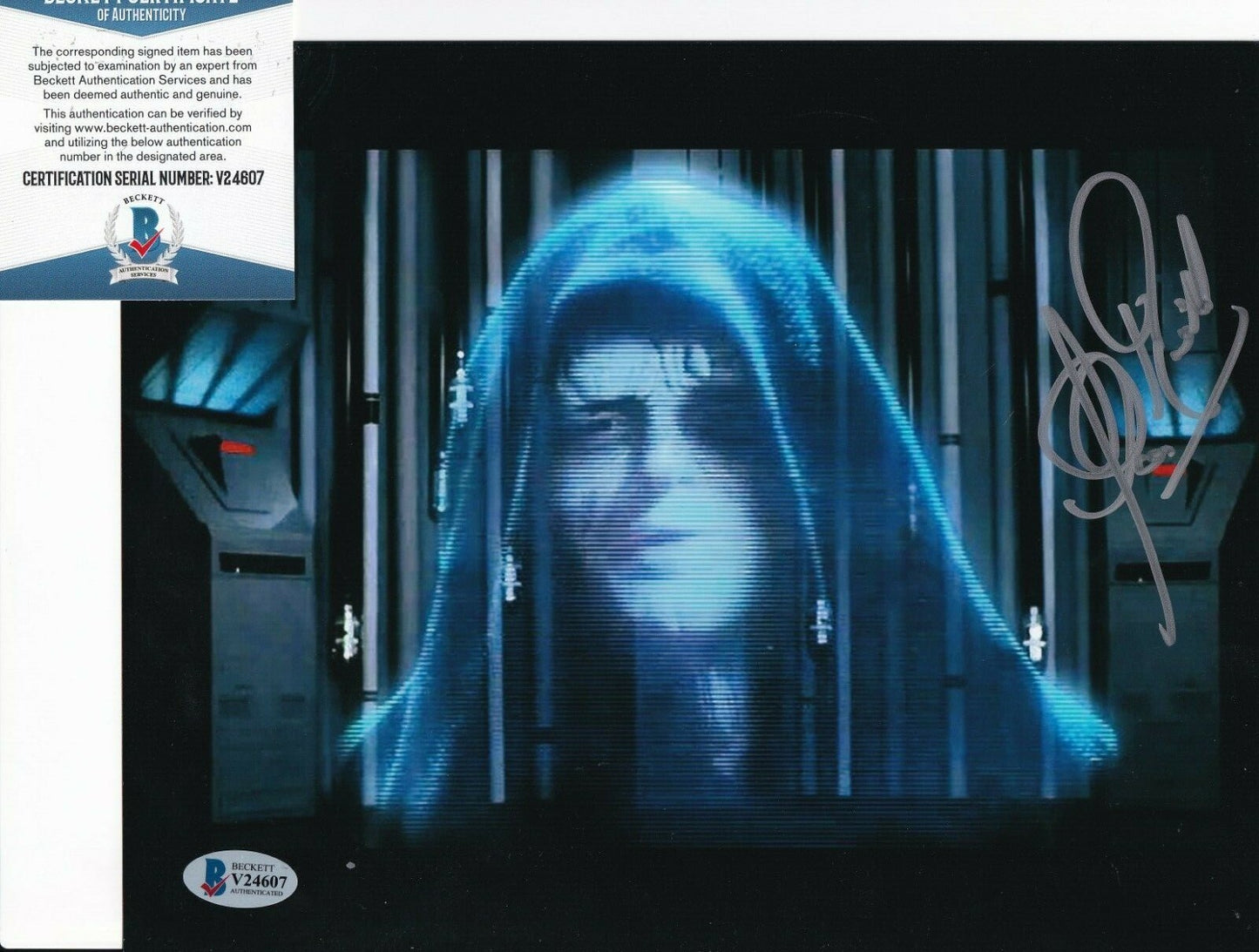 CLIVE REVILL signed STAR WARS THE EMPIRE STRIKES BACK 8X10 photo BECKETT V24607