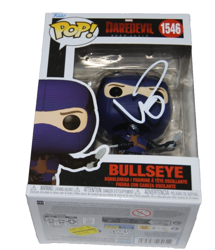 WILSON BETHEL signed (DAREDEVIL) BULLSEYE Funko Pop #1546 BECKETT BY085862