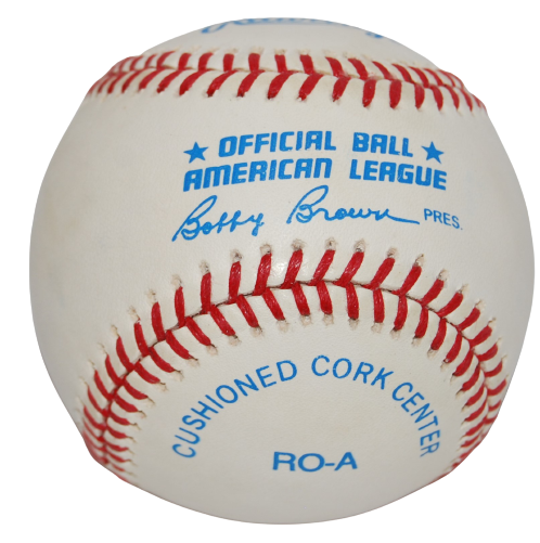 OZZIE GUILLEN signed AL Official baseball (CHICAGO WHITE SOX) Braves W/COA 