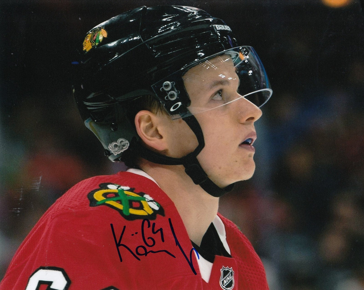 DAVID KAMPF signed (CHICAGO BLACKHAWKS) HOCKEY 8X10 photo W/COA #3