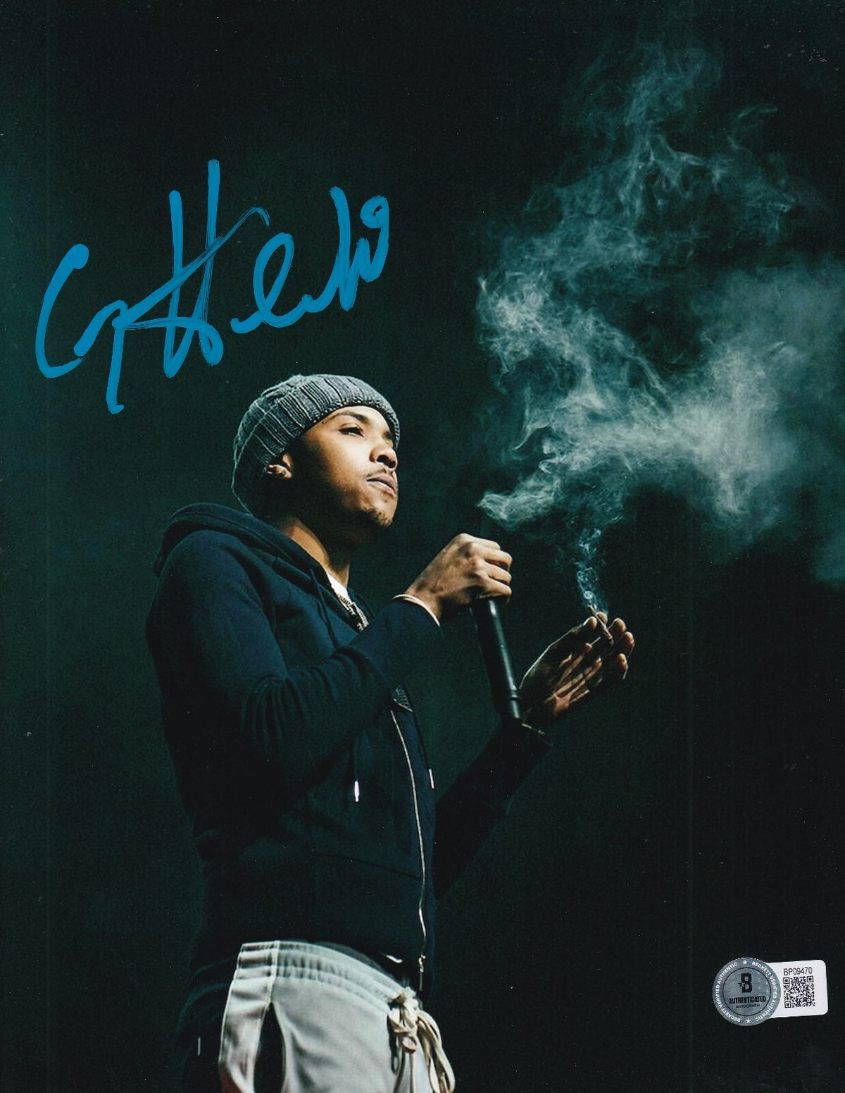 G HERBO signed (MUSIC) Rapper VEGETA Big Swerv 8X10 photo BECKETT BAS BP09467