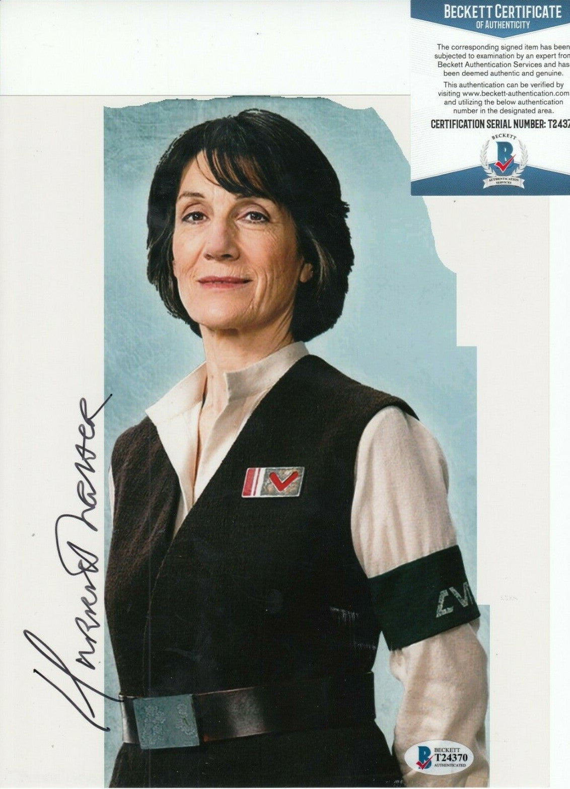 HARRIET WALTER signed (STAR WARS THE FORCE AWAKENS) 8X10 photo BAS BECKETT #1