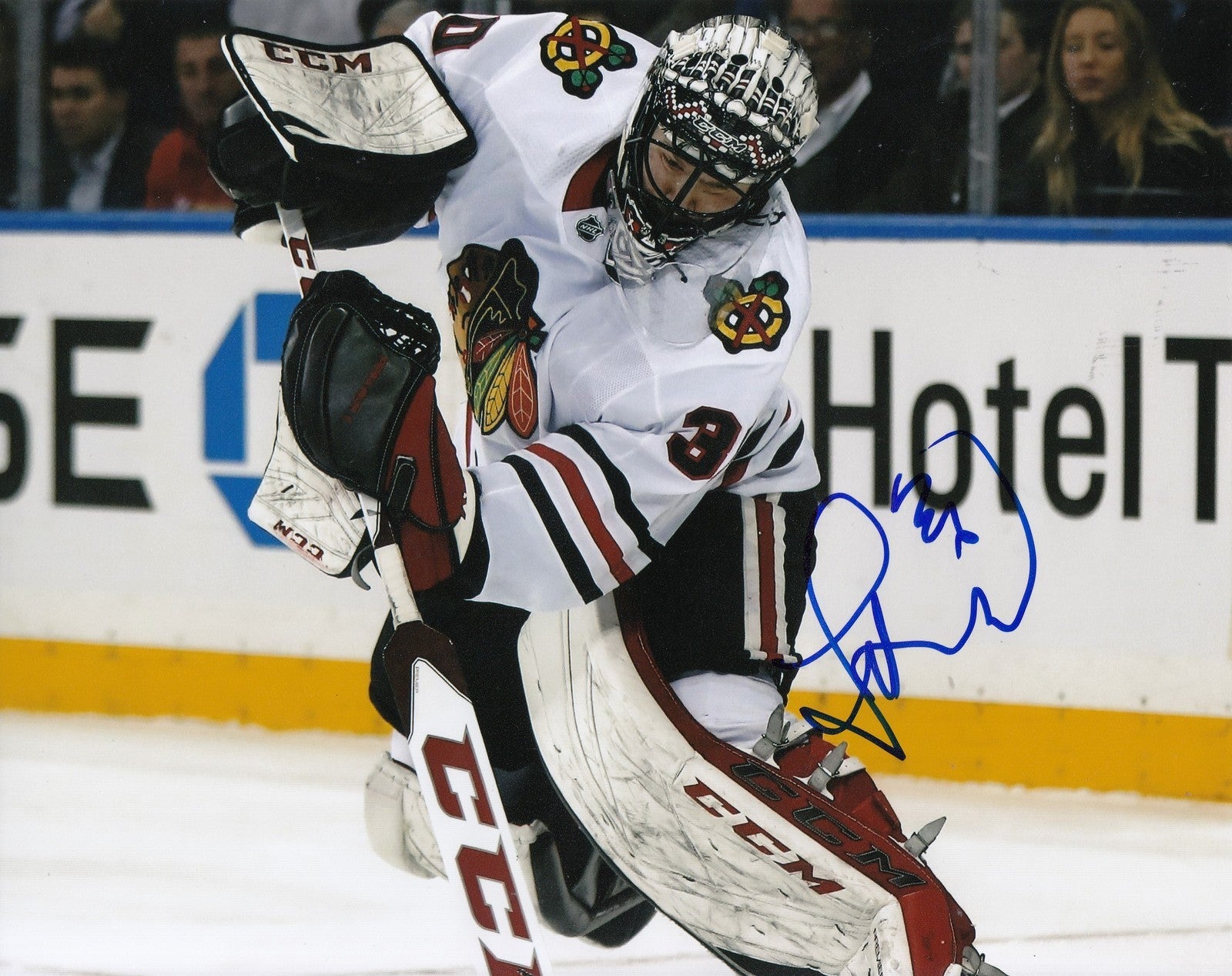 JEFF GLASS signed (CHICAGO BLACKHAWKS) autograph HOCKEY 8X10 photo W/COA