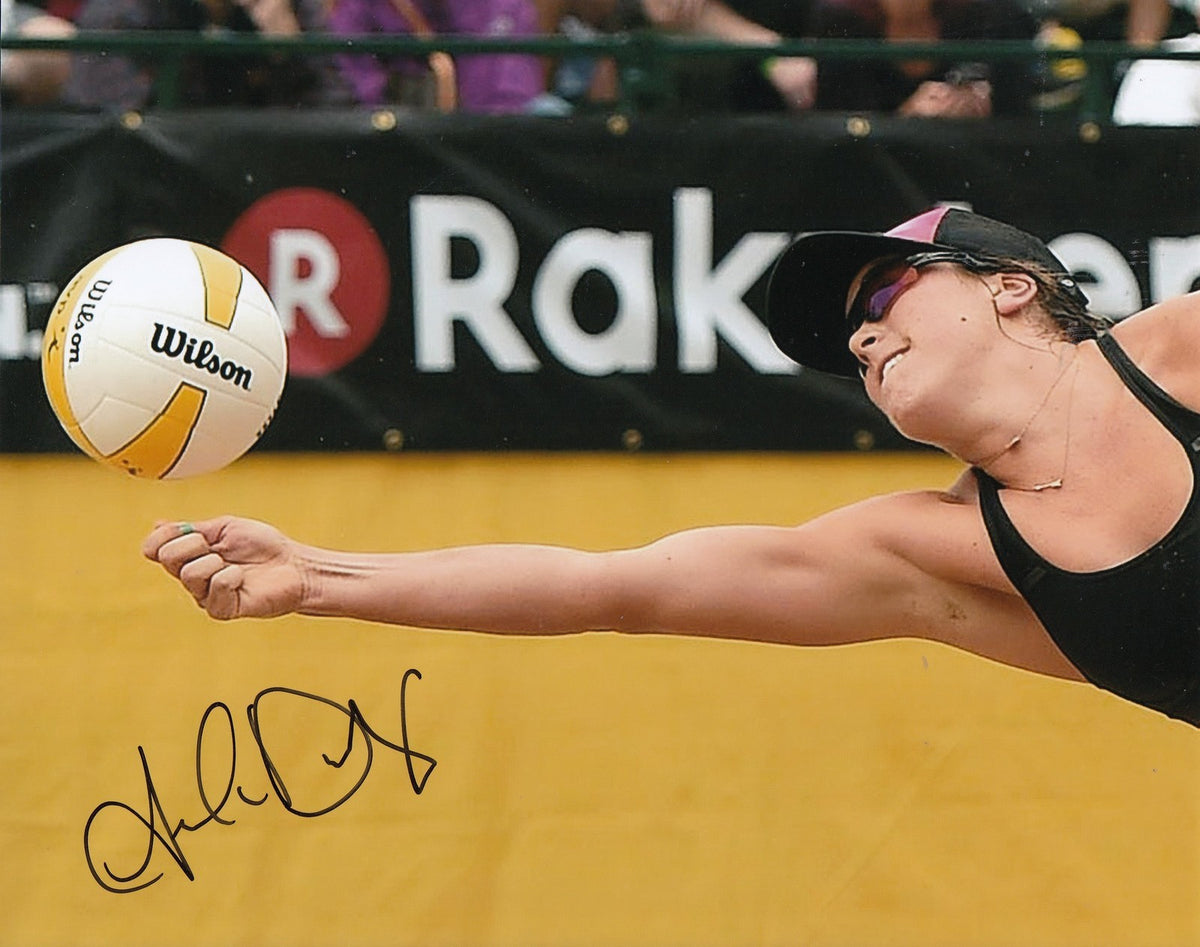 AMANDA DOWDY signed (BEACH VOLLEYBALL) 8X10 photo *AVP* OLYMPICS USA W/COA #2
