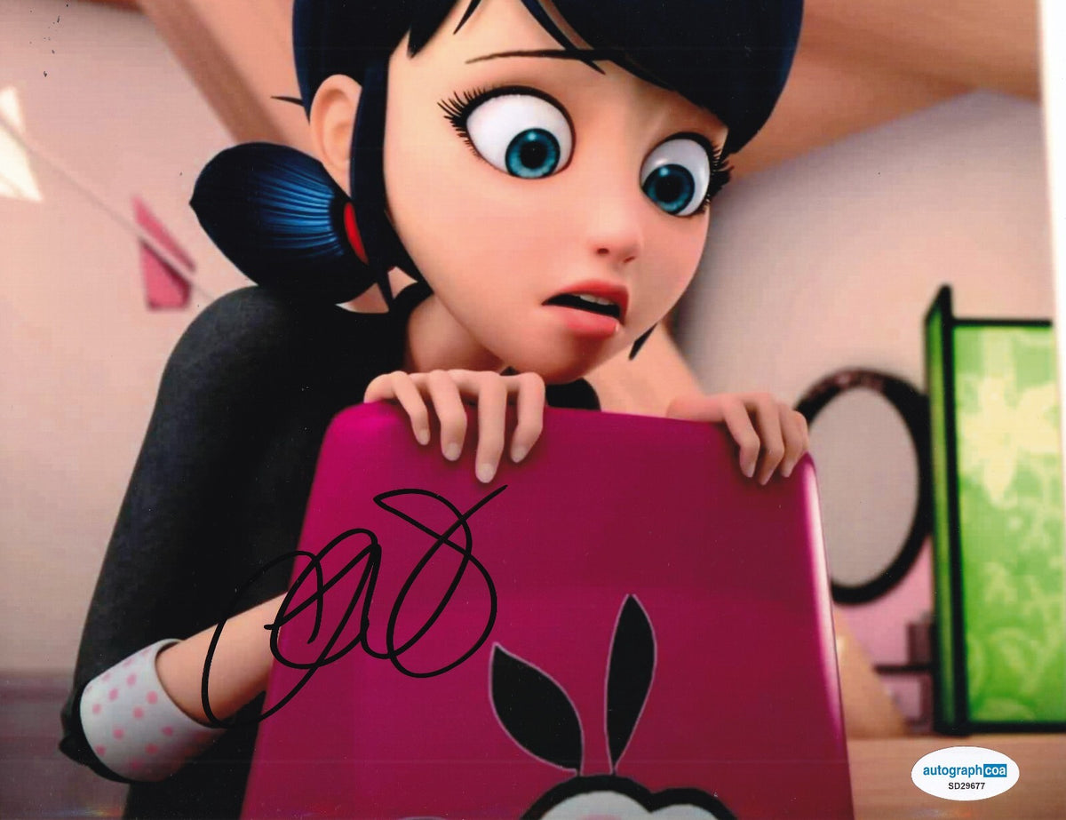 CRISTINA VALENZUELA signed (LADYBUG & CAT NOIR) 8x10 photo ACOA SD29677