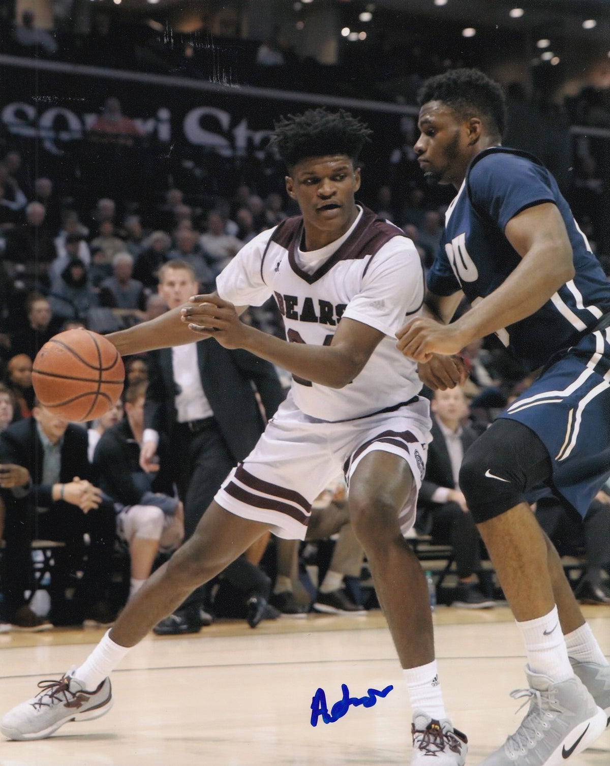 ALIZE JOHNSON signed (MISSOURI STATE BEARS) basketball 8X10 photo W/COA #2