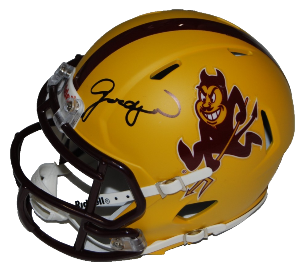 JORDYN TYSON signed (ARIZONA STATE SUN DEVILS) mini football helmet JSA CR86255