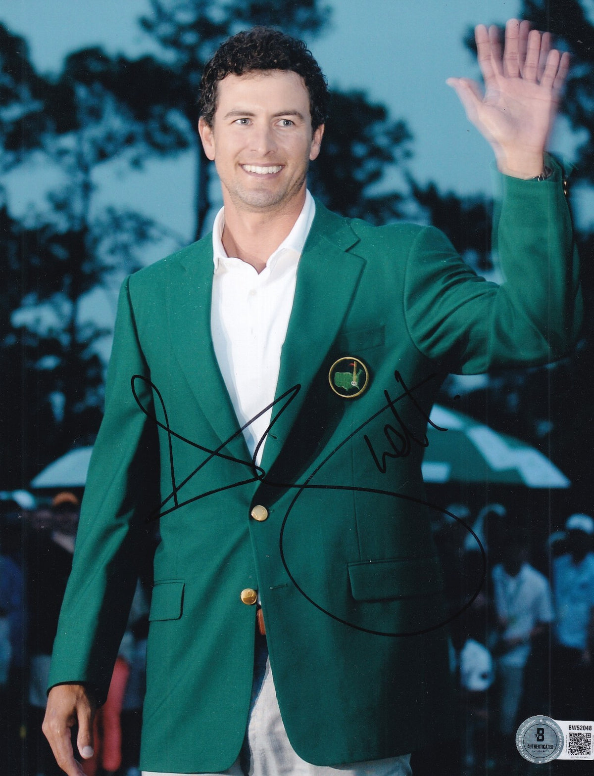 ADAM SCOTT signed (MASTERS GOLF CHAMPION) PGA 8X10 photo BECKETT BAS BW52048