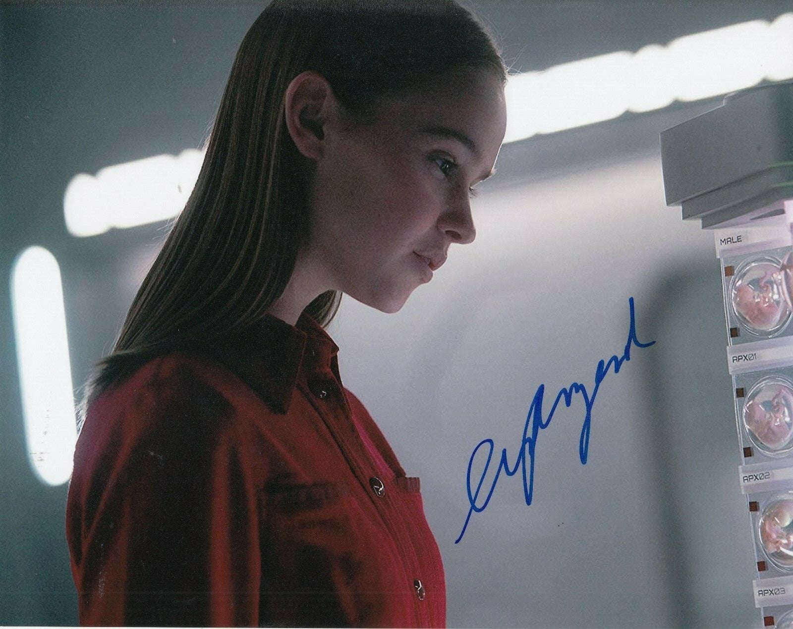 CLARA RUGAARD signed (I AM MOTHER) Movie Star 8X10 photo *Daughter* W/COA #1