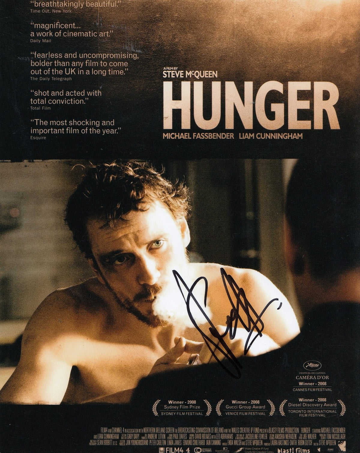 STEVE MCQUEEN signed (HUNGER) MOVIE Poster 8X10 *DIRECTOR* photo W/COA