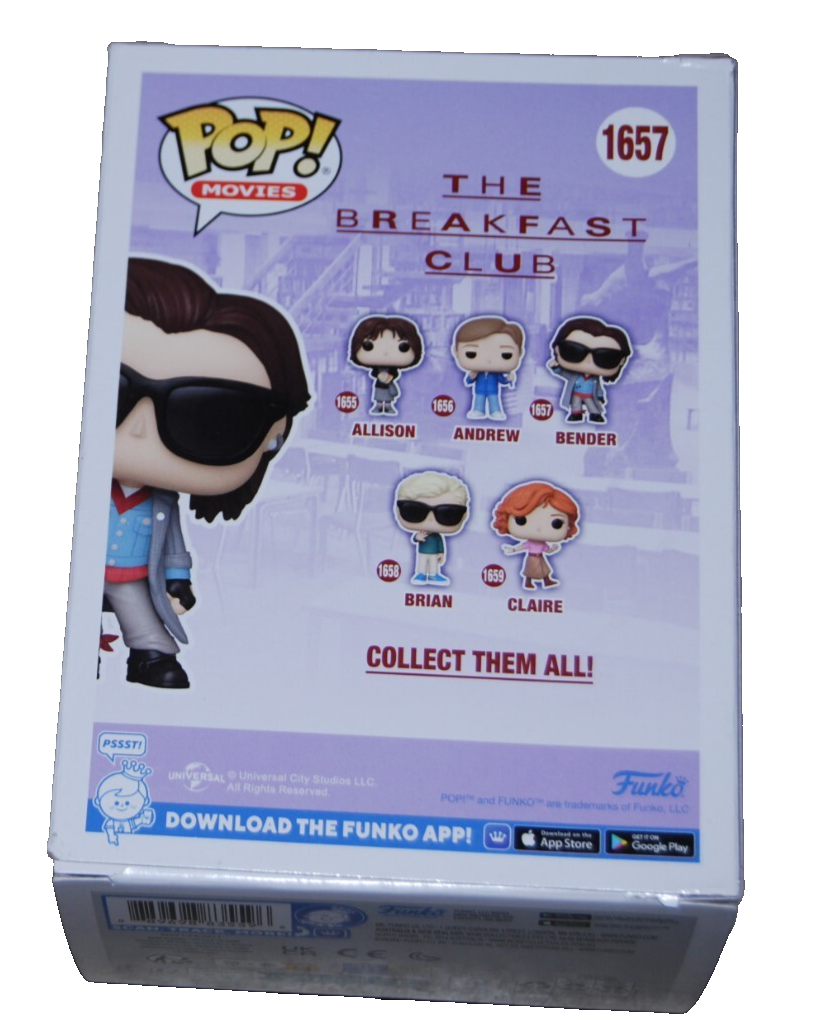 JUDD NELSON signed (THE BREAKFAST CLUB) Bender Funko pop #1657 BECKETT BS38075