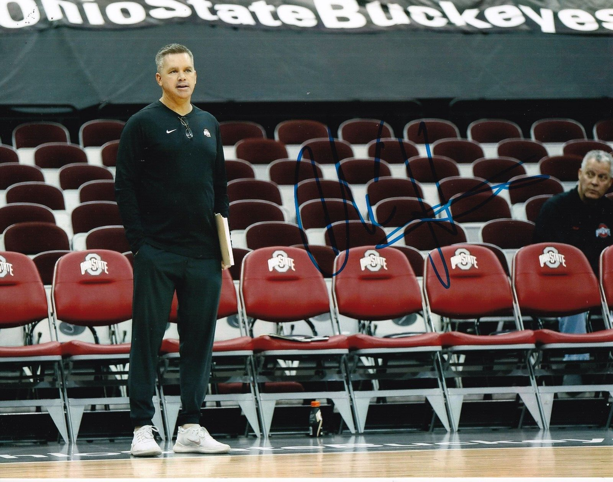 CHRIS HOLTMANN signed (OHIO STATE BUCKEYES) basketball 8X10 photo W/COA #1