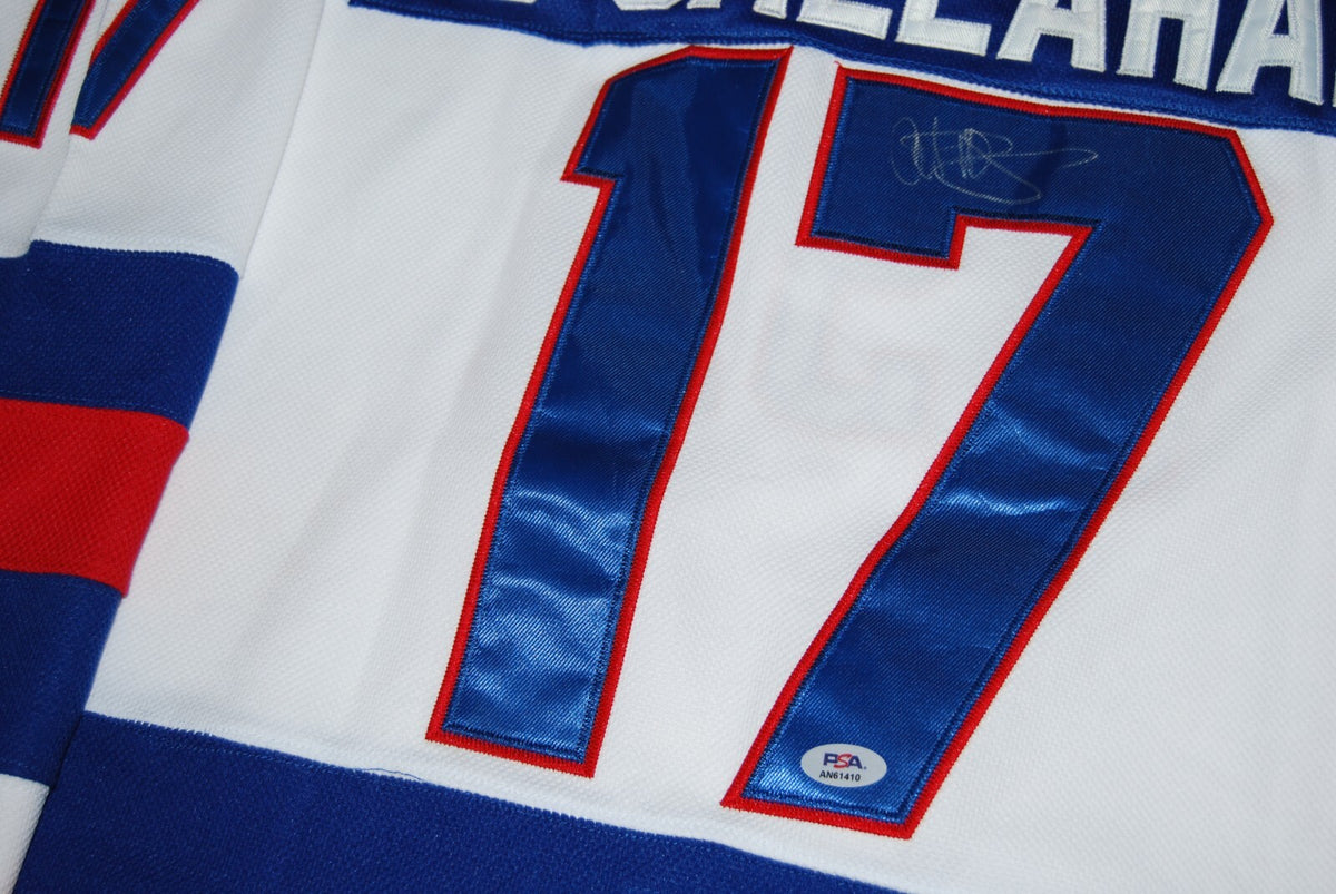 AL MICHAELS signed (1980 TEAM USA) Miracle signed hockey jersey PSA/DNA AN61410