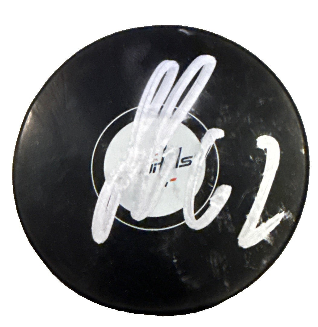 ILYA PROTAS signed (WASHINGTON CAPITALS) Souvenir Hockey puck JSA CM05083