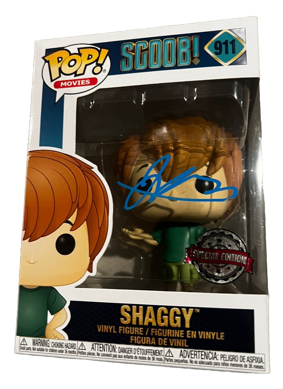 IAIN ARMITAGE signed Scoob! (SHAGGY) Funko Pop #911 Beckett BAS BP59518