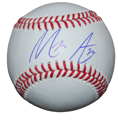 MASON AUER signed (TAMPA BAY RAYS) TOP PROSPECT OML baseball JSA COA AH95657