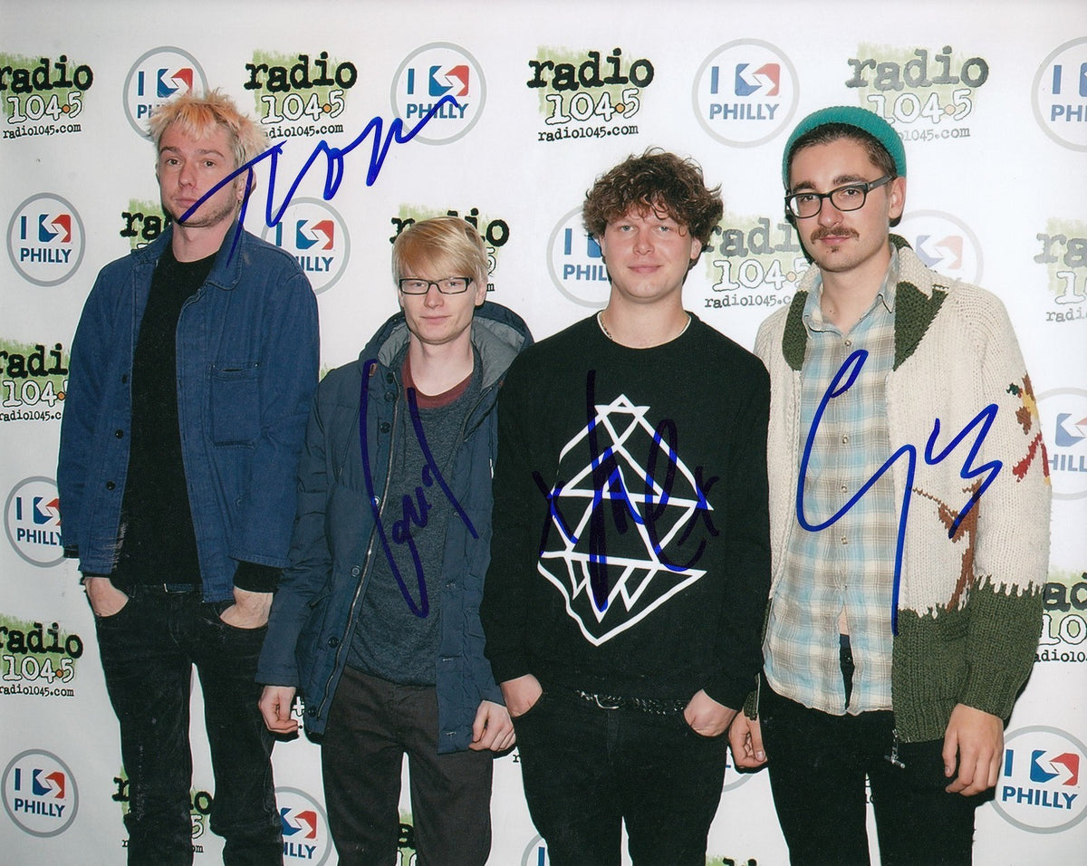 ALT-J Group Signed 8x10 Photo w/COA *An Awesome Wave* BREEZEBLOCKS #2